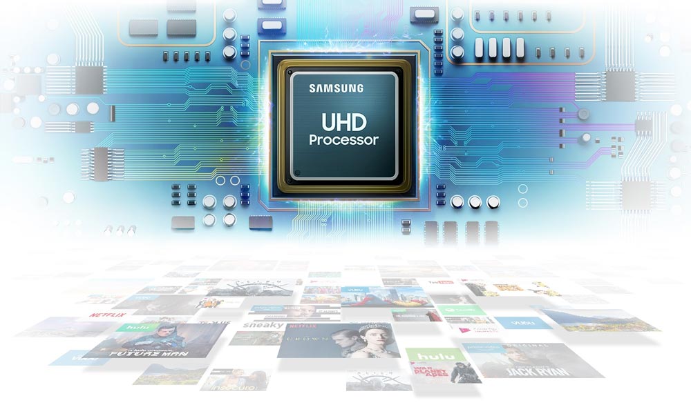 پردازشگر UHD processor در تلویزیون Samsung 55 RU7172
